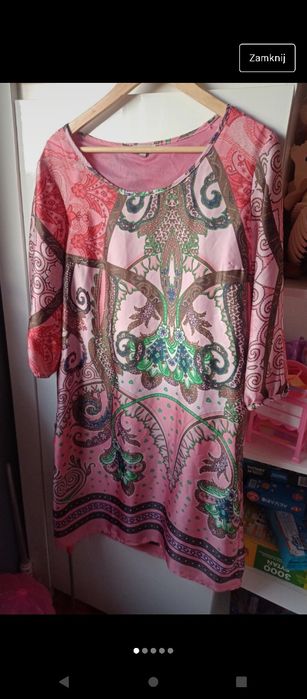 Śliczna sukienka piękne kolory na wiele okazji rozmiar L