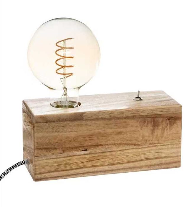 Wooden Lamp Without Bulb