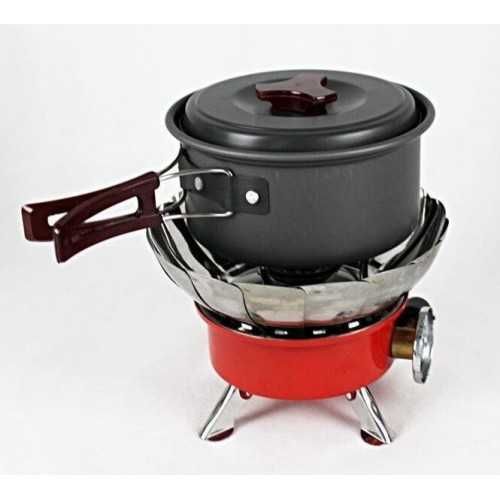 Туристическая портативная газовая горелка защита от ветра