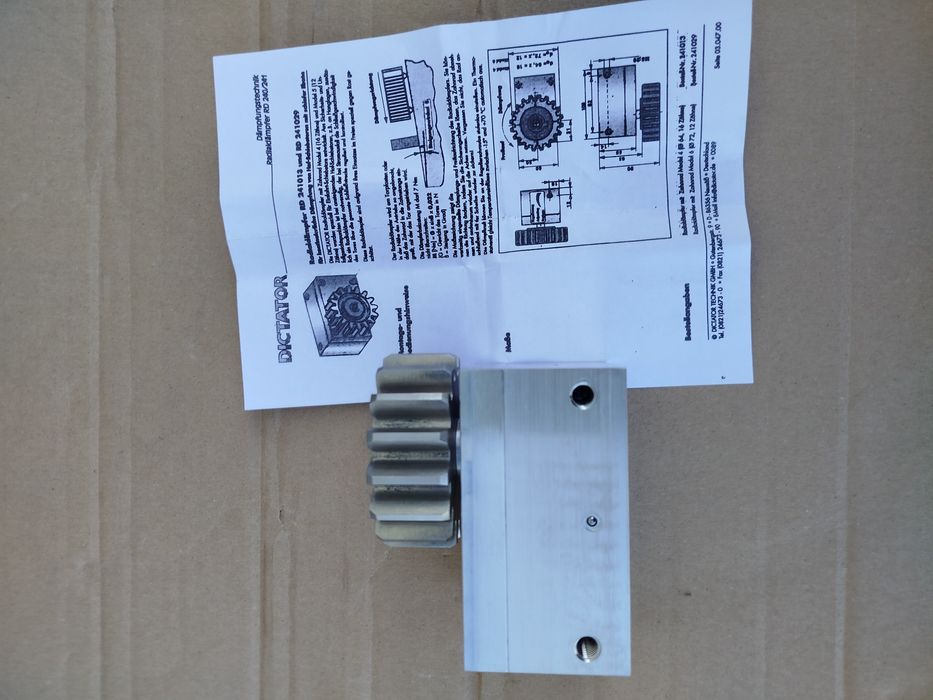 Hamulec hydrauliczny bramy przesuwne spowalniacz moduł DICTATOR NOWY