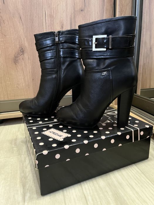 Шкіряні зимові чоботи atizzare розмір 38