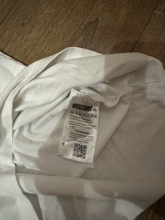 футболка moschino printed organic cotton t-shirt
