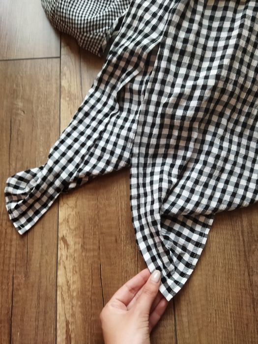 Długa sukienka w kratę, 38/40