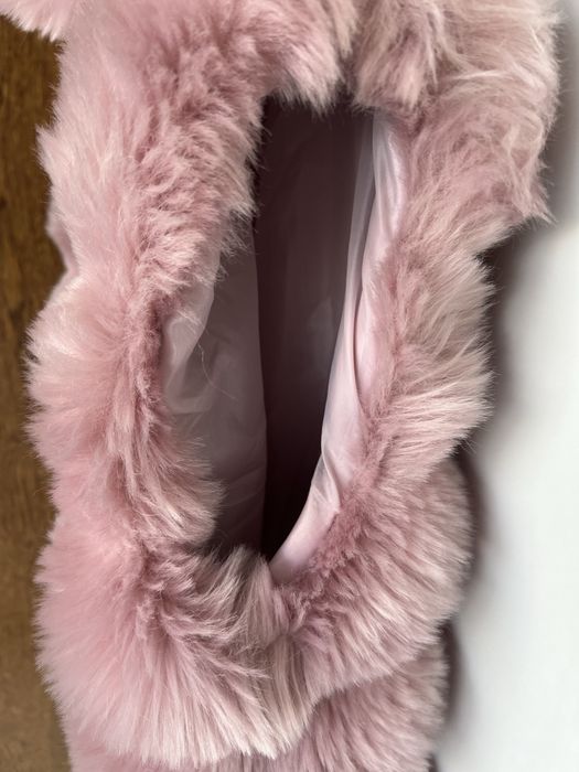 Colete de pelo com capuz S