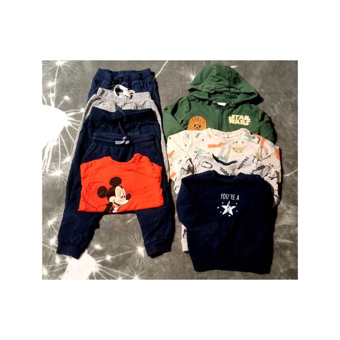 Zestaw ubranek dla chłopca 86 cm, stan bardzo dobry+ gratis