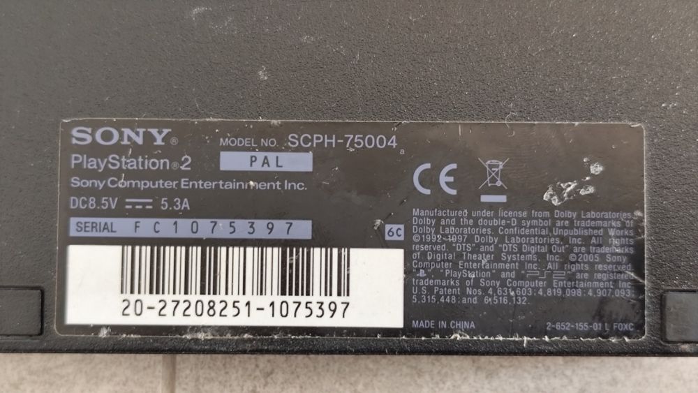 Konsola PlayStation 2 Slim SCPH-75004 PS2 Zestaw HDMI Bezprzewodowy Pad