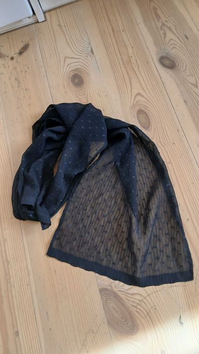 Czarny apaszka-szalik