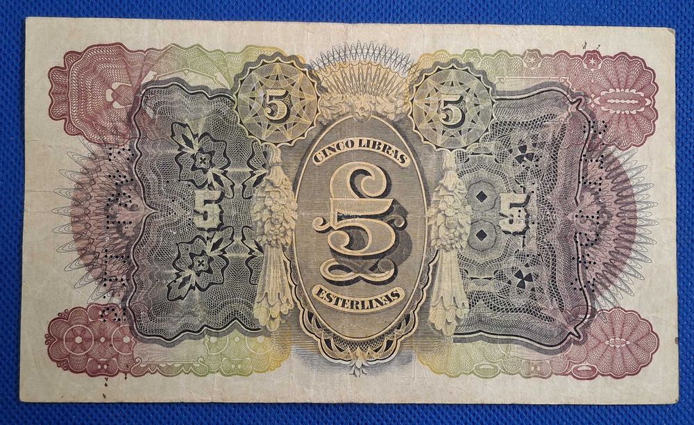 Portugal / Moçambique - 5 libras esterlinas 1934