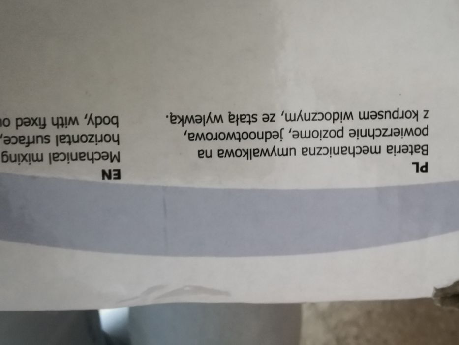 Bateria mechaniczna umywalkowa