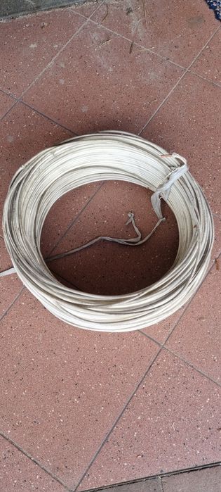 200m 23.5 kg CU Przewód elektryczny drut nawojowy w oplocie bawełniany