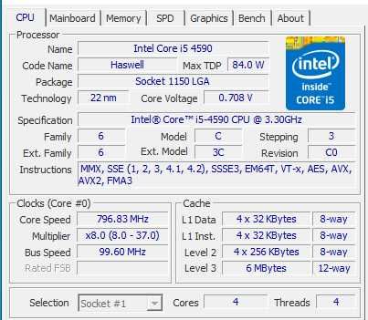 ПК Intel Core i5-4590 / 8GB / GTX 550 Ti 2GB / SSD / be quiet!