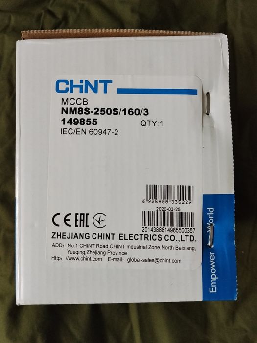 Автоматичний вимикач.CHINT.