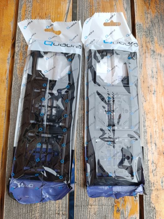 Gniazdka podtynkowe Quadra Black 2x USB