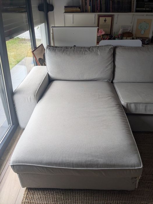 Sofá kivik 3 llugares com chaise longue
