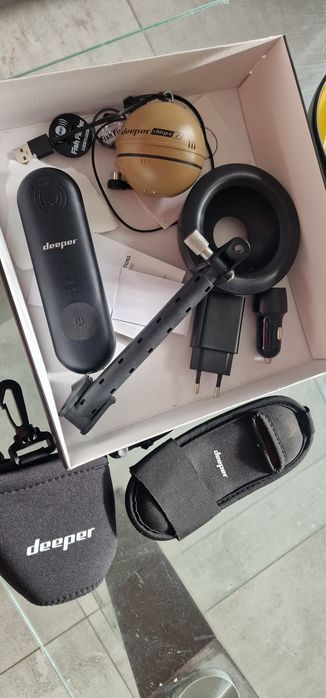 Deeper chirp +2 z range extenderem(wzmacniaczem) i uchwytem oryginalnym deeper do łódki zanetowej