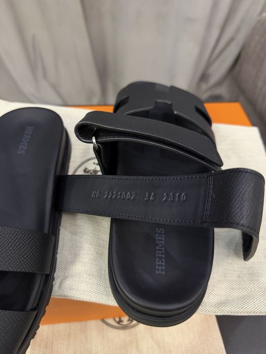 Женские шипры шлепанцы Hermes Chypre sandal (37)