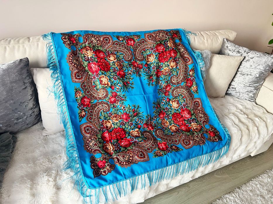 (5 видів) Хустка українська розписом