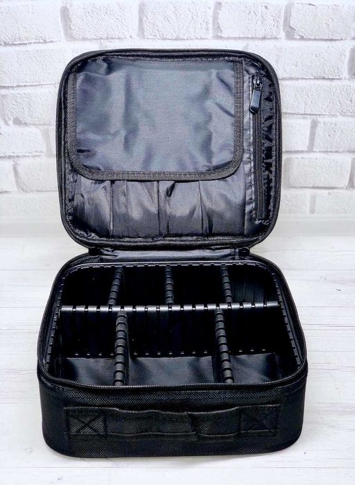 Сумка мастера со съемными перегородками тканевая (черная)