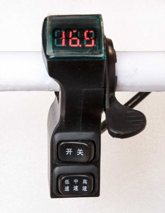 Курок ручка газа электровелосипеда влагозащита вольтметр