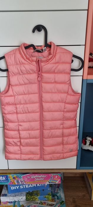 Kamizelka bezrękawnik dziewczęcy 140