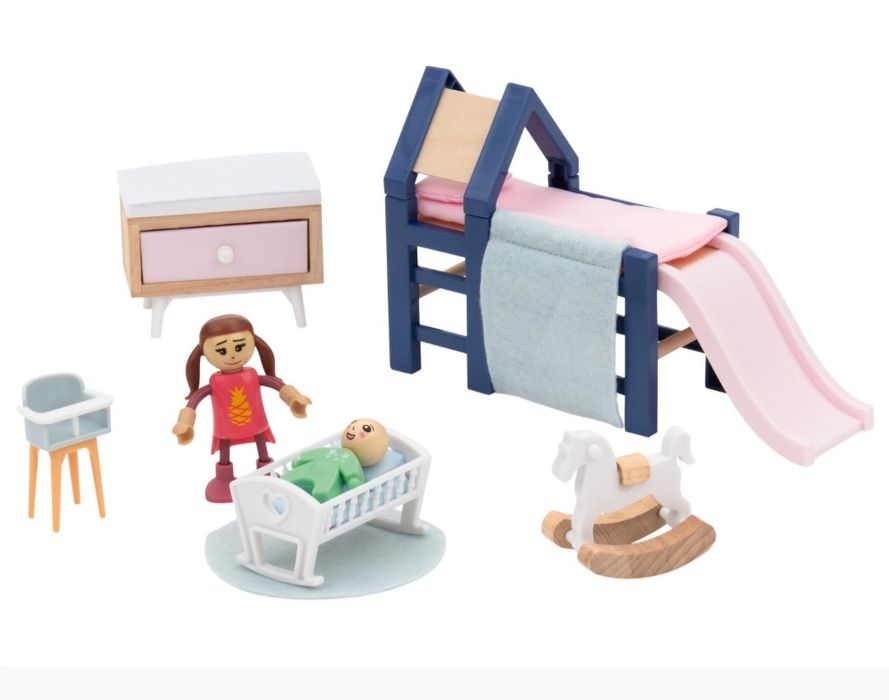 Domek dla lalek Kinderplay plus ludziki i akcesoria Playtive