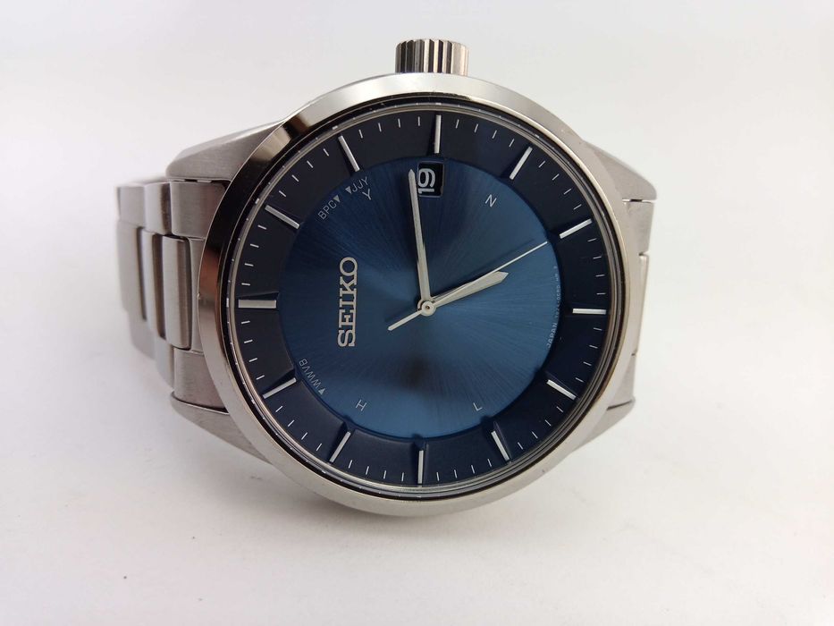 Мужские часы Seiko Solar SBTM247 титан радиоконтроль сапфир Japan made