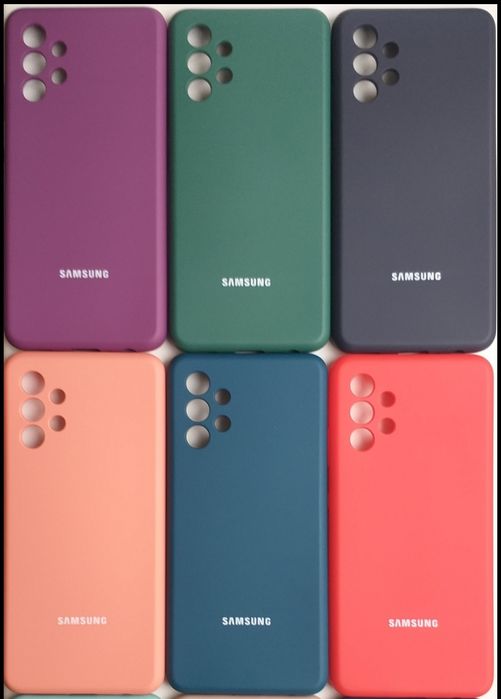 Чехол силиконовый Самсунг А32. С микрофиброй внутри