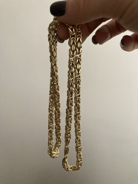 Złoty łancuszek męski 585 14K splot królewski 32,5g 64cm Włoski