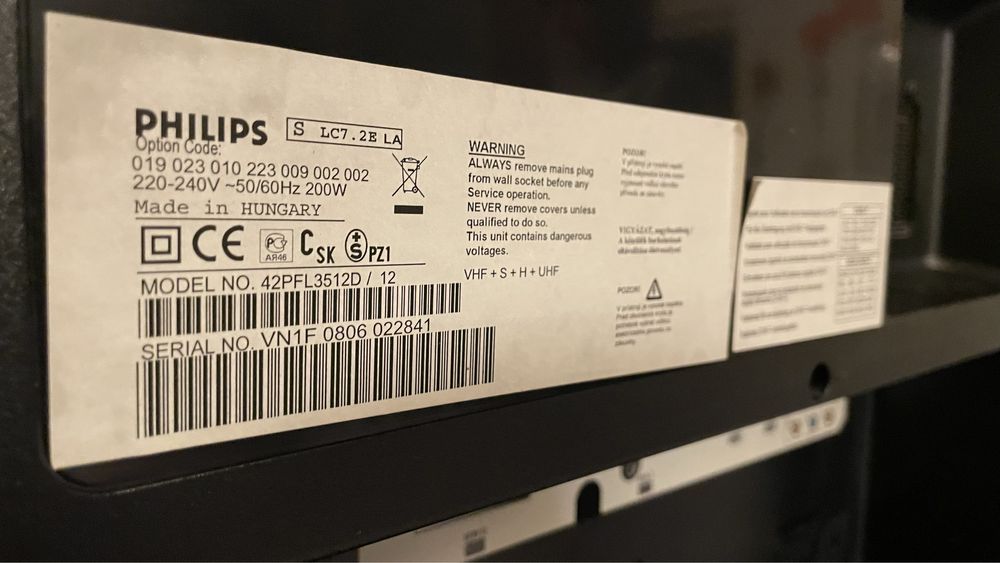 Telewizor Philips 42" 42PFL3512D/12