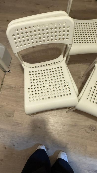 Krzesła Ikea SANDSBERG 10szt białe