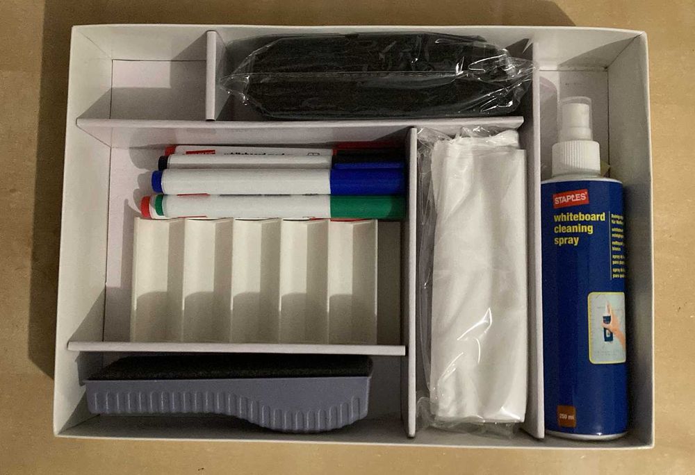 Conjunto de acessórios para quadro branco magnético [NOVO]