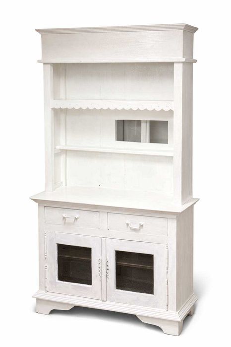 Stara kuchnia / zestaw mebli PRL w stylu shabby chic + lustro