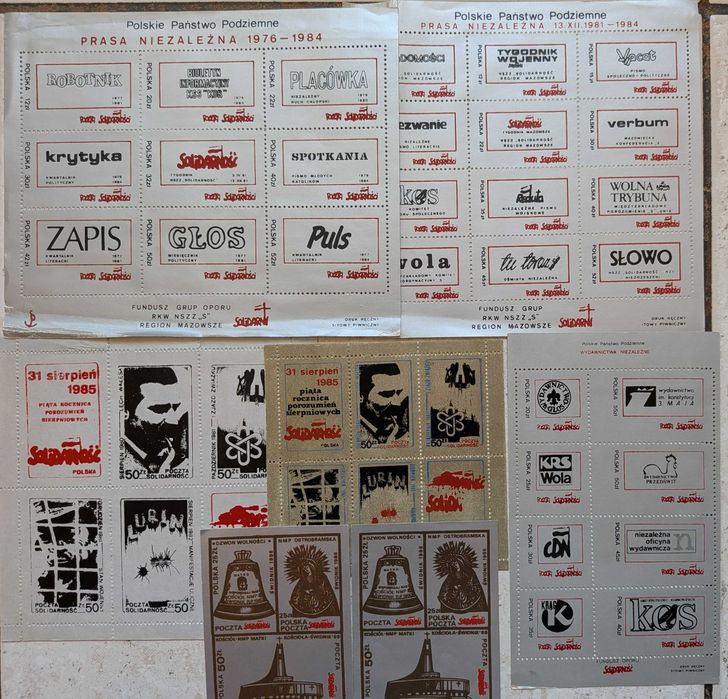 Kolekcja znaczków Solidarności / Unikat