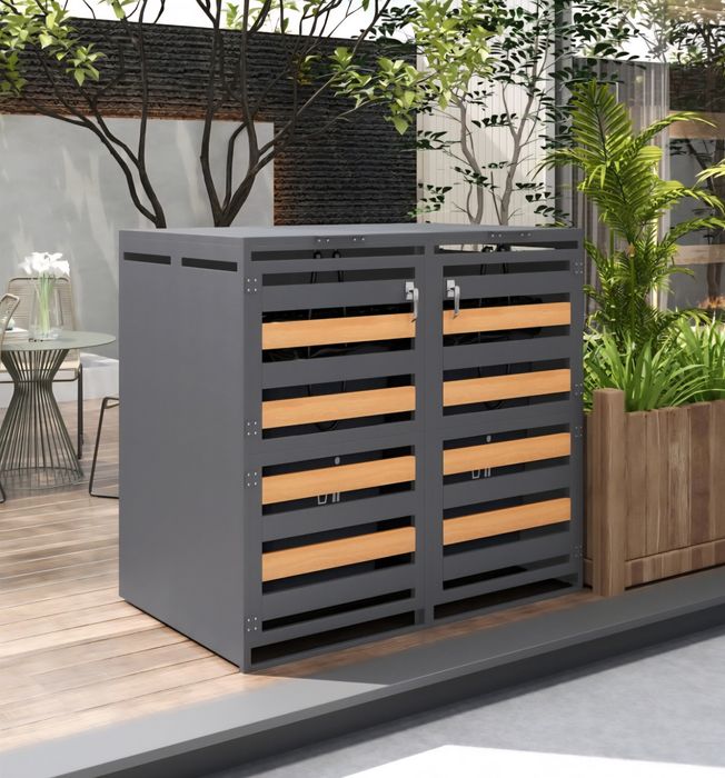 Nowa skrzynia, pojemnik na śmierci ze stali nierdzewnej.