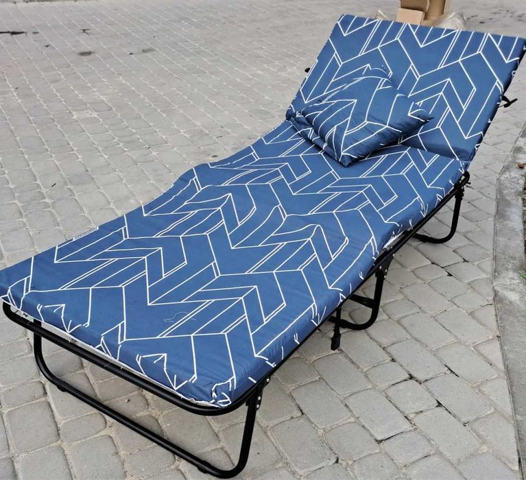 Кровать Раскладушка с матрасом кровати на ламелях ліжко розкладачка