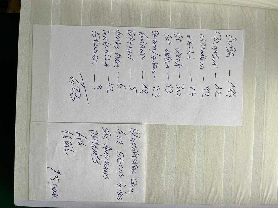 Conjunto de selos Países (DESCRIÇÃO)