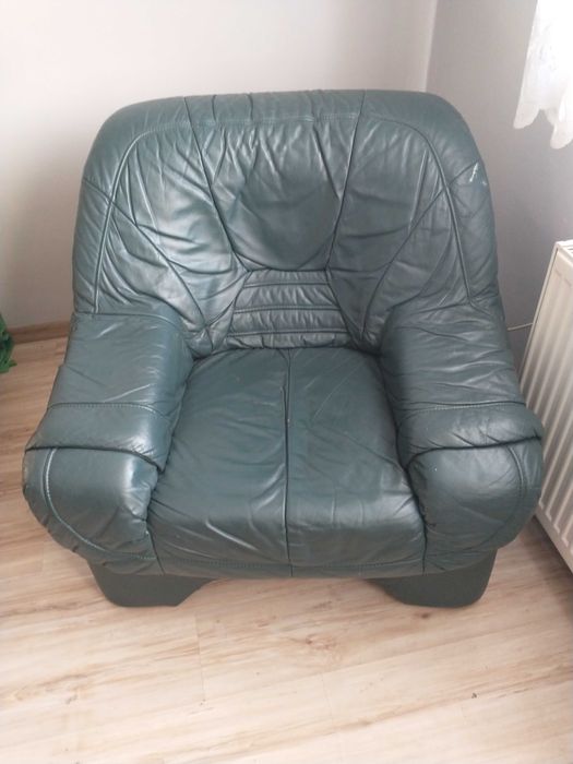 Fotel skórzany używany