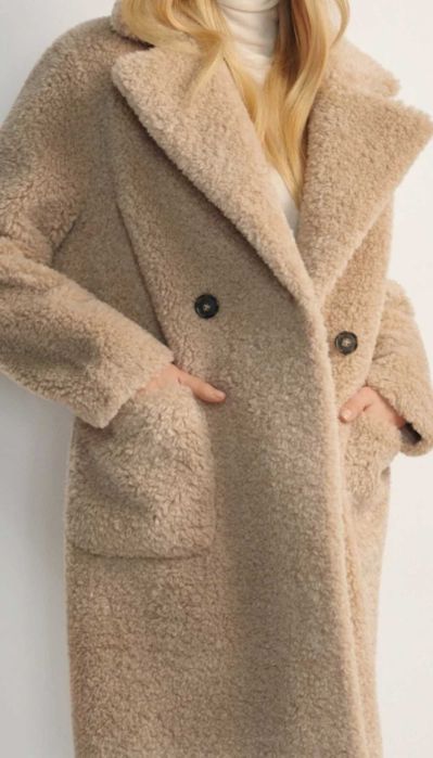 Sztuczne futro beżowe