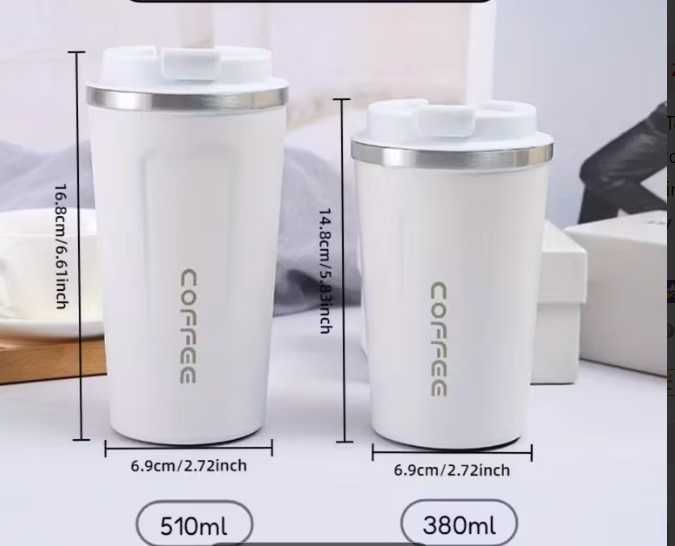 Kubek/termos na kawe w podróż czarny 510 ml