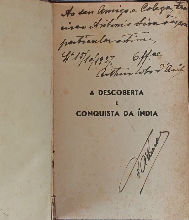 India A Descoberta e Conquista da Índia Ano 1937 Raro