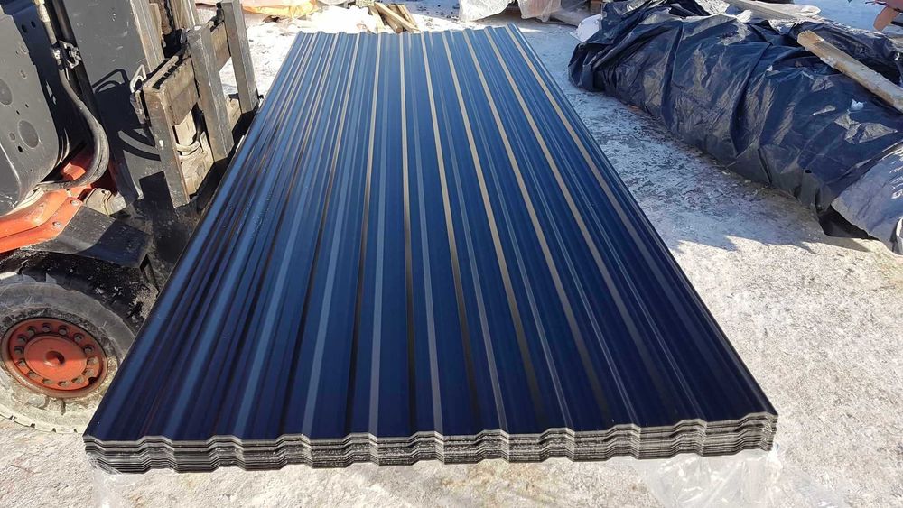 GR0,50 Blacha Trapezowa T18 GRAFIT na Garaż, Kojec -II Gatunek od reki