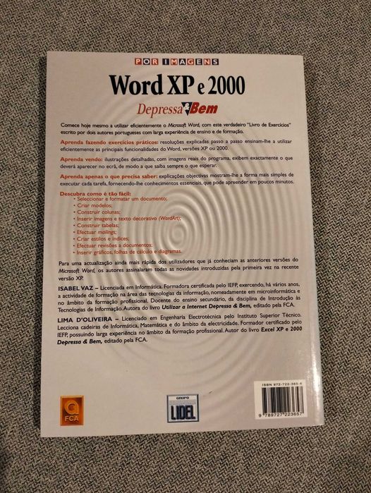 Livro "Word XP e 2000" de Isabel Vaz & Lima d'Oliveira