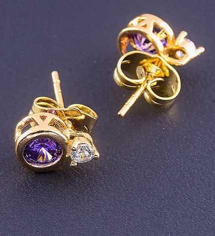 Серьги xuping позолота 18к