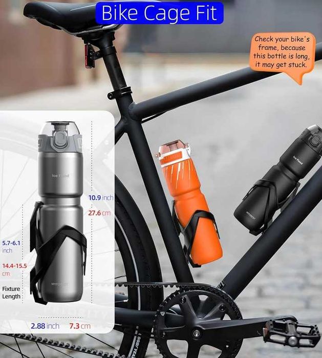 MYFOREST 24oz/700ml izolowana butelka na wodę do roweru,