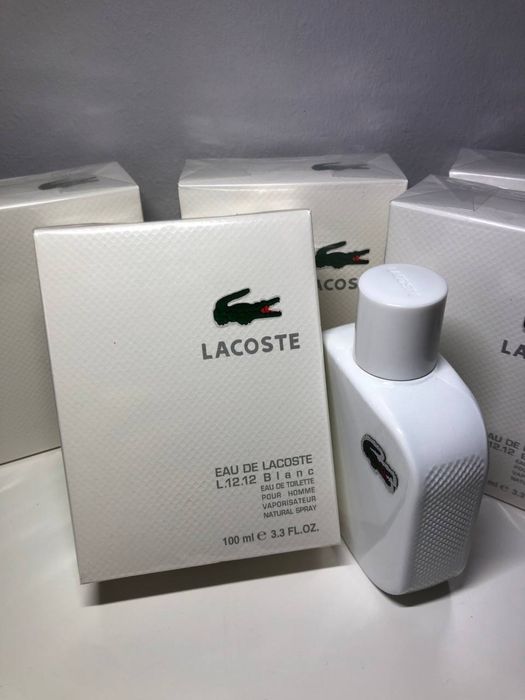 Духи чоловічі Lacoste Eau De L.12.12 Blanc. Лакосте Білі 100 мл
