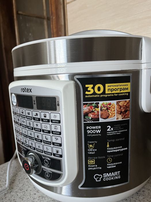 Мультиварка-скороварка Rotex 5L, 30 програм
