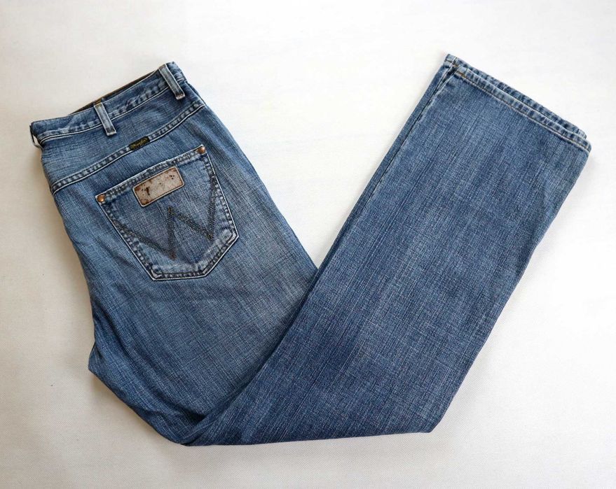 Wrangler Alaska spodnie jeansy W38 L34 100% bawełna pas 2 x 50 cm