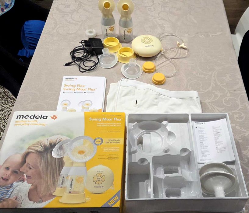Laktator elektryczny Medela Swing Maxi Flex podwójny, komplet-jak nowyt