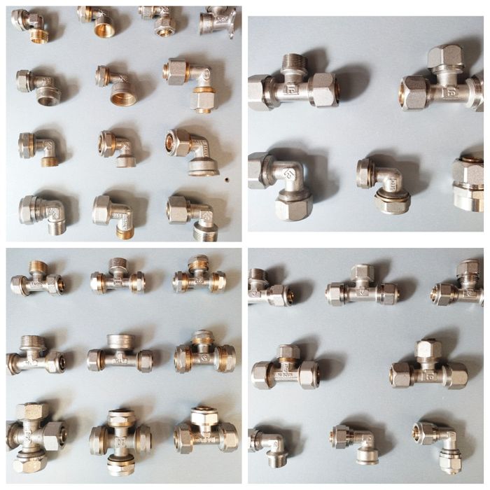 Кран переходник муфта угол тройник крестовина металопласт труба