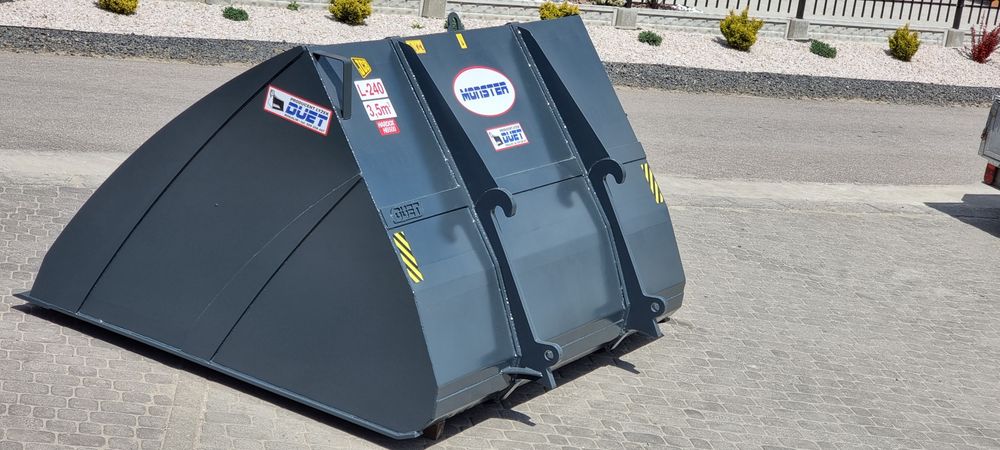 łyżka 3,5m3 240 cm trociny zboże objętościowa jcb maniotu merlo